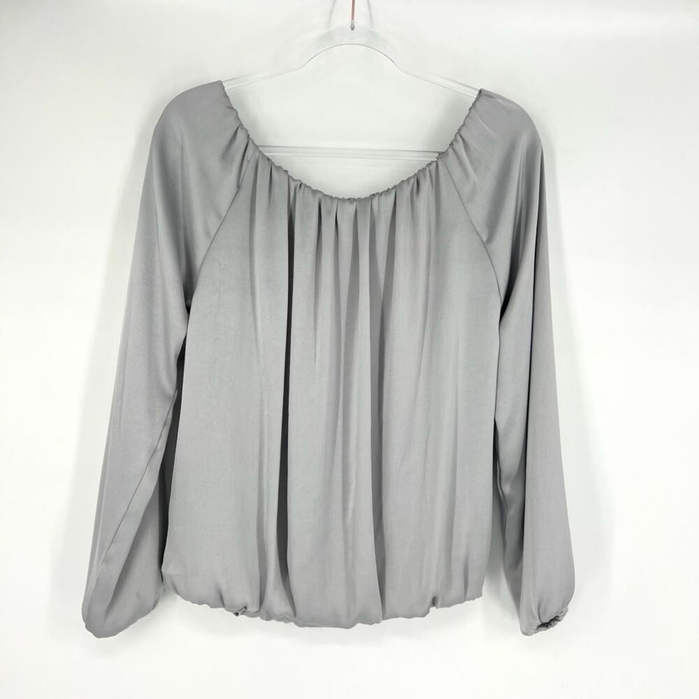 Bailey‎ 44 Monaco Silky Off The Shoulder Top Silver Small